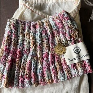 Hand Knit Dog Scarf/Snood